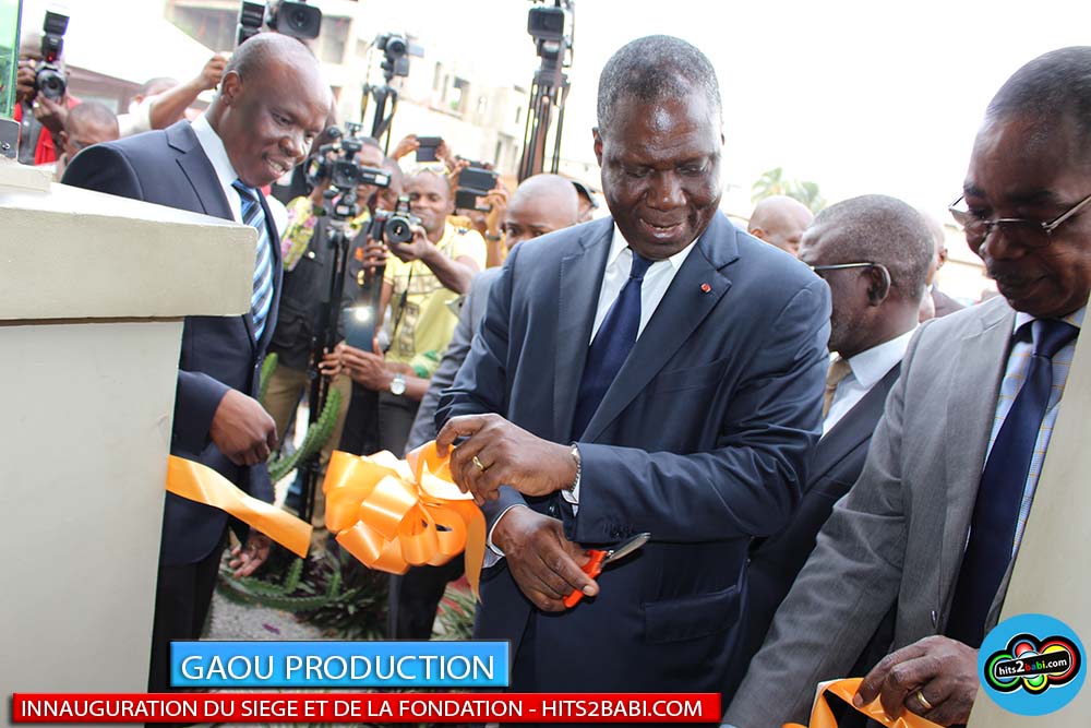 A'Salfo Tino Goudé et Manadja inaugure le siège de Gaou production
