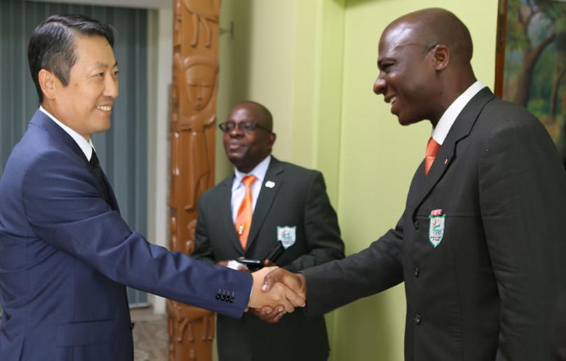 Bamba Cheick Daniel a reçu les félicitations et le soutien de la Corée