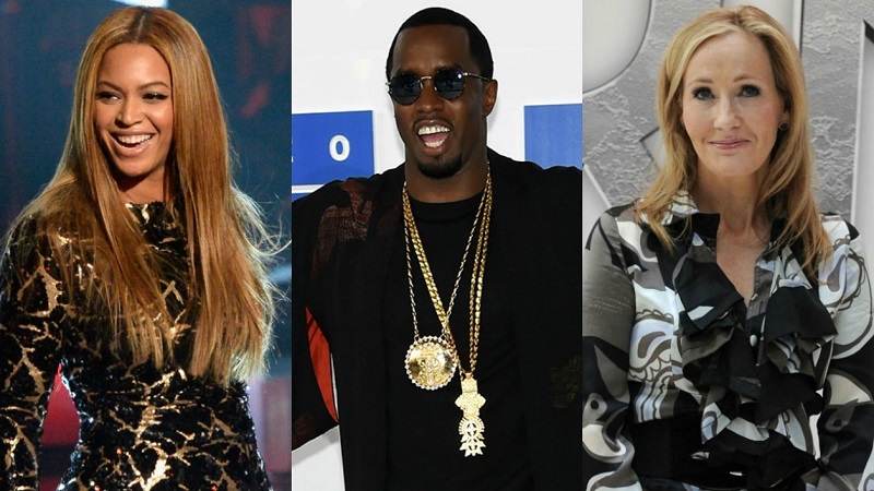 Diddy, Beyoncé et J.K. Rowling tête d'affiche des célébrités les plus riches du monde