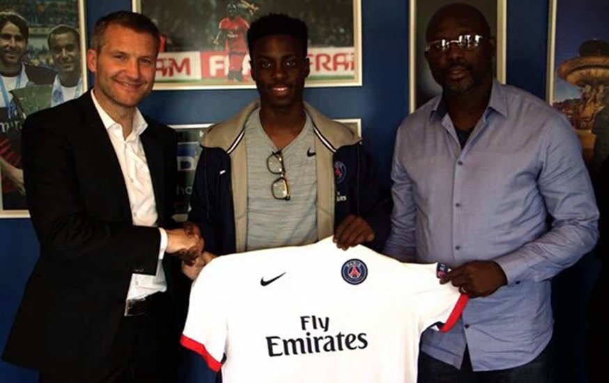 A seulement 17 ans Le fils de Georges Weah passe pro au PSG