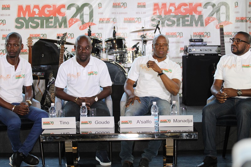 20 ans de Magic System : Manadja, Goudé, Tino et A’salfo prêts pour la fête
